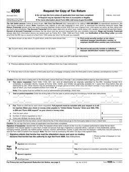 4506 form preview