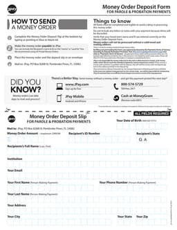 Georgia Money Order Deposit Slip Guidance form preview