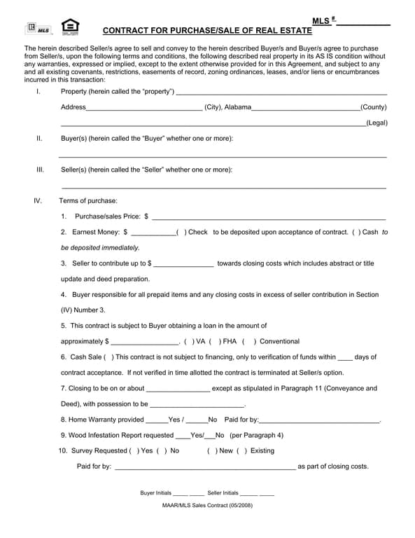 Real Estate Sale Contract: A Binding Agreement for Property Transactions