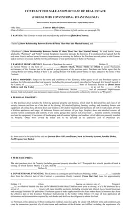 FSBO ARM Real Estate Sale and Purchase Contract form preview