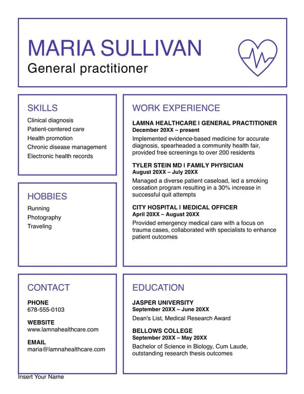 Retro vibes professional resume