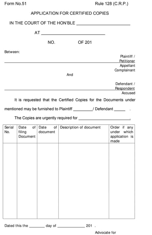 51 Rule 128 – Regulatory or Legal Compliance Document