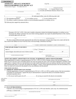 Virginia Default Judgment Request DC-418 Revised 10/18 form preview