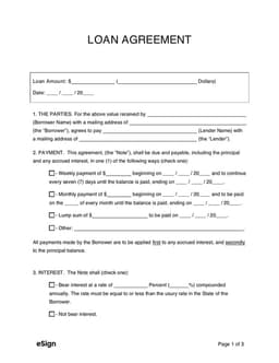 Loan Agreement - Drafting Contractual Terms Between Lender and Borrower form preview