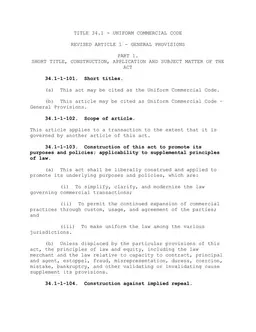 Title 34.1 Uniform Commercial Code - Wyoming Bill of Lading form preview